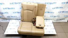 Rear seat, 2nd row, right, Dodge Journey 11-19, brown leather, with belt and armrest, needs cleaning, rusty bracket