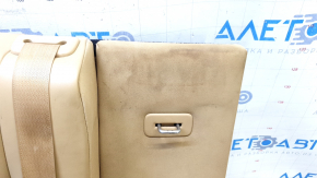 Rear seat, 2nd row, right, Dodge Journey 11-19, brown leather, with belt and armrest, needs cleaning, rusty bracket