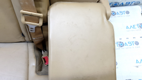 Rear seat, 2nd row, right, Dodge Journey 11-19, brown leather, with belt and armrest, needs cleaning, rusty bracket