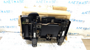 Rear seat, 2nd row, right, Dodge Journey 11-19, brown leather, with belt and armrest, needs cleaning, rusty bracket