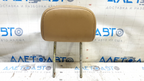 Rear center headrest, 2nd row, Dodge Journey 11-20, brown leather, scratches, needs cleaning, rusty guides