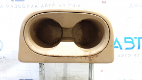 Rear center headrest, 2nd row, Dodge Journey 11-20, brown leather, scratches, needs cleaning, rusty guides