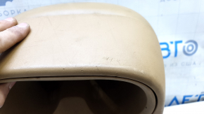 Rear center headrest, 2nd row, Dodge Journey 11-20, brown leather, scratches, needs cleaning, rusty guides