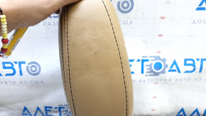 Rear right headrest, 2nd row, Dodge Journey 11-20, brown leather, cleanable