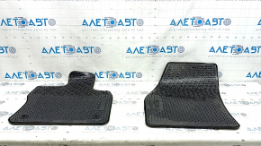 Set of floor mats for 5 seats for VW Tiguan 20-24, black rubber