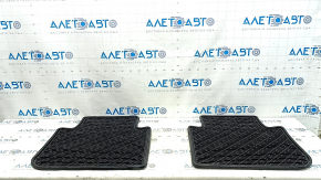 Set of floor mats for 5 seats for VW Tiguan 20-24, black rubber