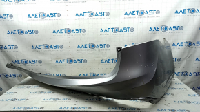 Rear bumper bare Toyota Avalon 13-18 silver, missing fragment, scratches, dented, broken fasteners