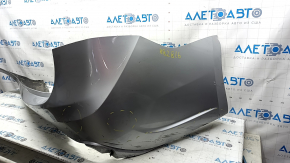 Rear bumper bare Toyota Avalon 13-18 silver, missing fragment, scratches, dented, broken fasteners