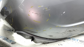 Rear bumper bare Toyota Avalon 13-18 silver, missing fragment, scratches, dented, broken fasteners