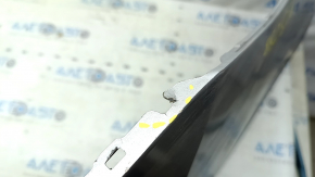 Rear bumper bare Toyota Avalon 13-18 silver, missing fragment, scratches, dented, broken fasteners