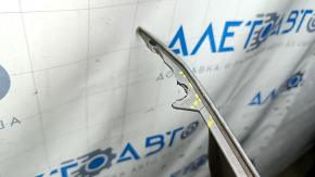 Rear bumper bare Toyota Avalon 13-18 silver, missing fragment, scratches, dented, broken fasteners