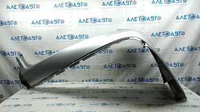 Rear bumper bare Toyota Avalon 13-18 silver, missing fragment, scratches, dented, broken fasteners