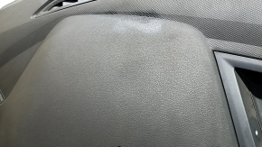 VW Tiguan 18-24 black dashboard panel without airbag, broken mount, covered in soot