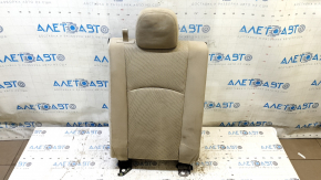 Right rear seat back, 3rd row, Dodge Journey 11-19, beige fabric, with headrest, dented, dry cleanable