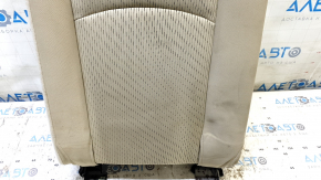 Right rear seat back, 3rd row, Dodge Journey 11-19, beige fabric, with headrest, dented, dry cleanable