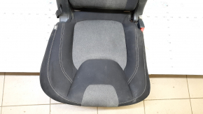 Rear seat, 2nd row, right, Jeep Cherokee KL 14-15, black cloth with dark gray inserts, needs cleaning, rusty bracket