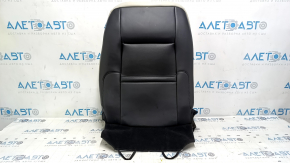 Ford Edge 15-24 driver's seat back upholstery, gray and black leather, heated, worn, cracked