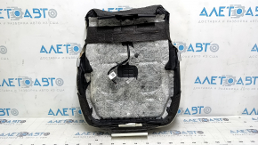 Ford Edge 15-24 driver's seat cushion upholstery, gray leather, heated, worn, cracked, needs cleaning