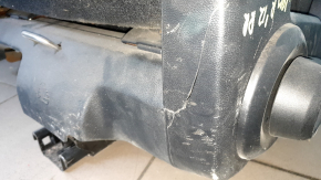 Rear seat, 2nd row, right, Dodge Journey 11-19, black cloth, with belt and armrest, needs cleaning, rusty bracket