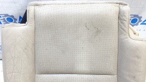 Right rear seat cushion, 2nd row, Lexus RX350 RX450h 10-12, beige leather, perforated, dry-cleanable