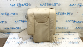 Right rear seat backrest, 2nd row, Lexus RX350 RX450h, 10-12 beige leather, perforated, dry-cleanable