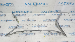 Front bumper grille frame Lexus ES300h ES350 13-15 pre-rest chrome break