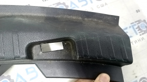 Ford Edge 15-24 trunk opening trim, black, scratches, whitened plastic, dented