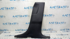 Ford Edge 15-24 lower right center pillar trim, black, scratches, whitened plastic
