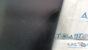 Ford Edge 15-24 lower right center pillar trim, black, scratches, whitened plastic