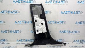 Ford Edge 15-24 lower right center pillar trim, black, scratches, whitened plastic