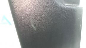 Ford Edge 15-24 lower left center pillar trim, black, scratches, whitened plastic