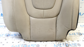 Right rear seat back for Chevrolet Volt 11-15, beige leather, perforated, dry-cleanable