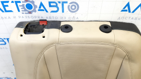 Right rear seat back for Chevrolet Volt 11-15, beige leather, perforated, dry-cleanable