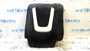 Left rear seat back for Chevrolet Volt 11-15, black leather with white insert