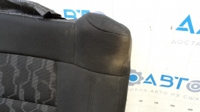 Right rear seat cushion for Chevrolet Volt 11-15, black cloth, broken foam, needs cleaning