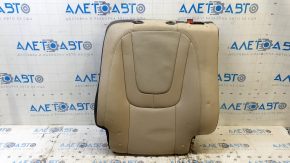 Left rear seat back for Chevrolet Volt 11-15, beige leather with black insert, perforated, ready to clean