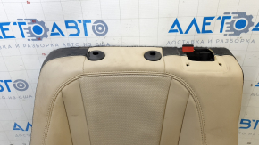 Left rear seat back for Chevrolet Volt 11-15, beige leather with black insert, perforated, ready to clean