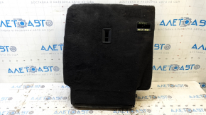 Right rear seat back for Chevrolet Volt 11-15, black leather with green insert, perforated