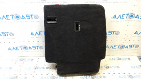 Left rear seat back for Chevrolet Volt 11-15, black leather with green insert, perforated