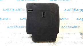 Left rear seat back for Chevrolet Volt 11-15, black leather with red insert, perforated
