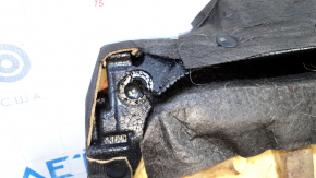 Right rear seat cushion for Chevrolet Volt 11-15, black leather with white stitching, foam break, needs cleaning