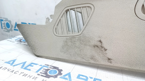 Left side center console trim for Ford Edge 19-24, gray