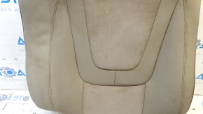Right rear seat backrest Chevrolet Volt 11-15, gray leather with Alcantara, dry-cleanable,