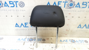 Rear left headrest for Chevrolet Volt 11-15, black leather, red stitching, dented