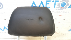 Rear left headrest for Chevrolet Volt 11-15, black leather, red stitching, dented