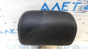 Chevrolet Volt 11-15 rear right headrest, black leather with white stitching, dry-cleanable
