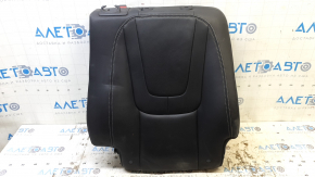 Right rear seat backrest for Chevrolet Volt 11-15, black leather, perforated