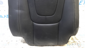 Right rear seat backrest for Chevrolet Volt 11-15, black leather, perforated