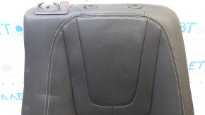 Right rear seat backrest for Chevrolet Volt 11-15, black leather, perforated