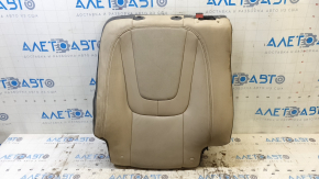Left rear seat back for Chevrolet Volt 11-15, beige leather with black insert, perforated, ready to clean